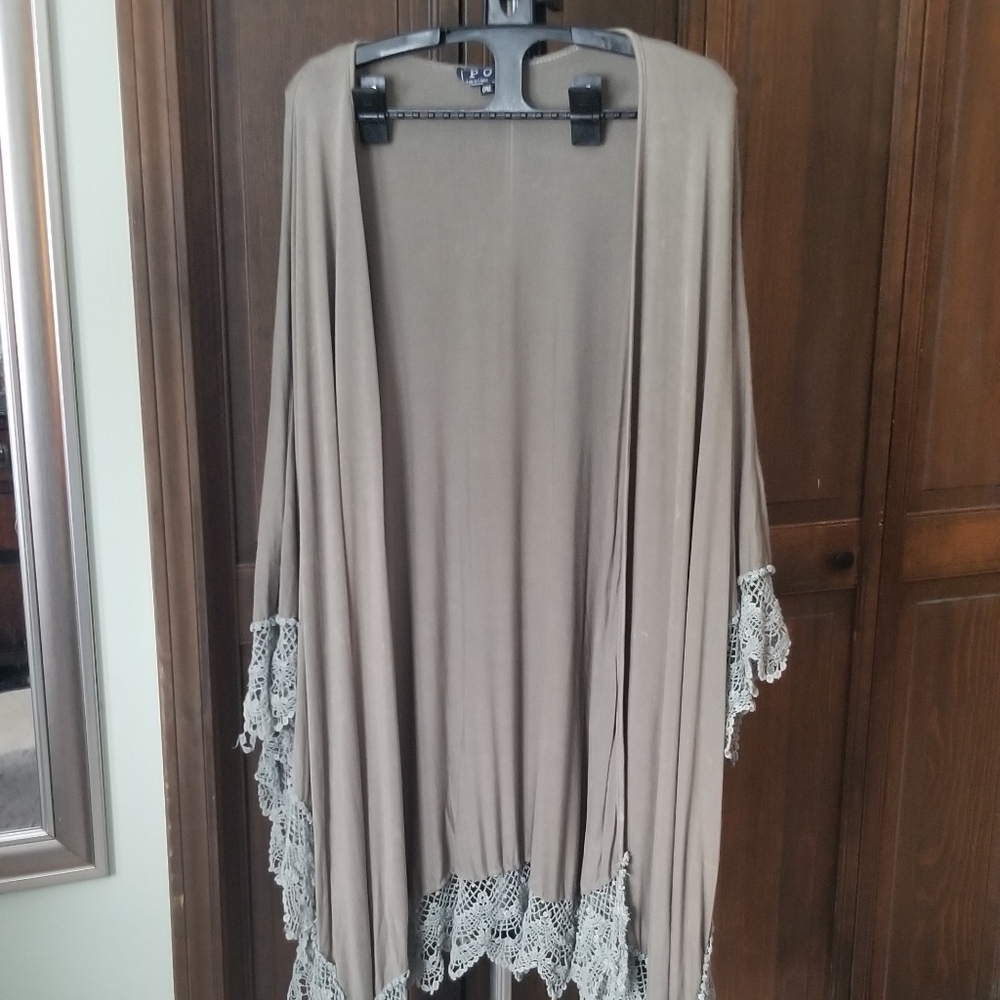 Olive Tunic Wrap Poncho Shawl Cardigan